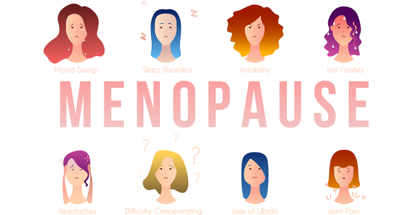 menopause symptoms illustration